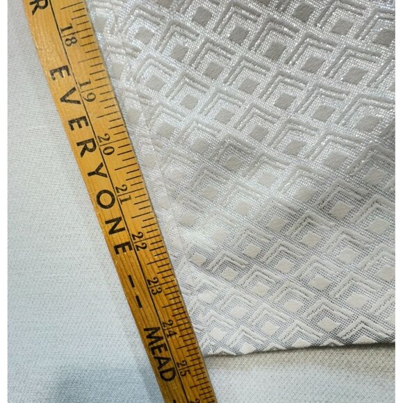 White House Black Market Womens Slim Ankle Pants Size 0P White Geo Metallic NWT - Picture 9 of 14